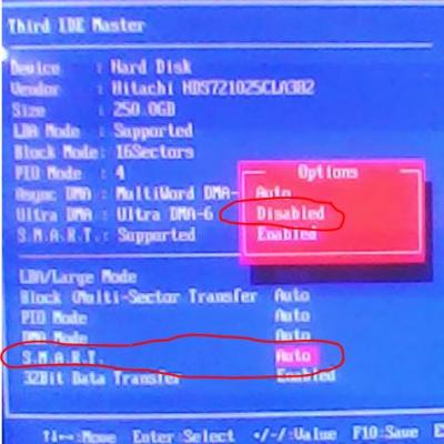 Что означает «S.M.A.R.T. status bad backup and replace error»? Что такое SMART HDD (жёсткого диска) Остановить прохождении загрузки при сообщении смарт статус